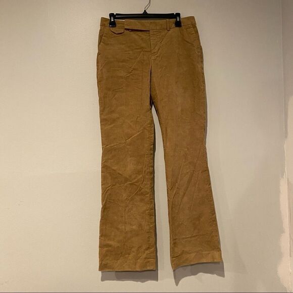 Club Monaco Tan Corduroy Wide Leg Pants Size 6 - Picture 1 of 10